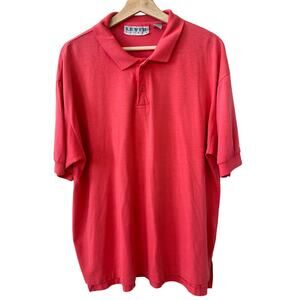 Vintage Levi's Shirt Men's Pink Polo Shirt Size XL Made in Korea